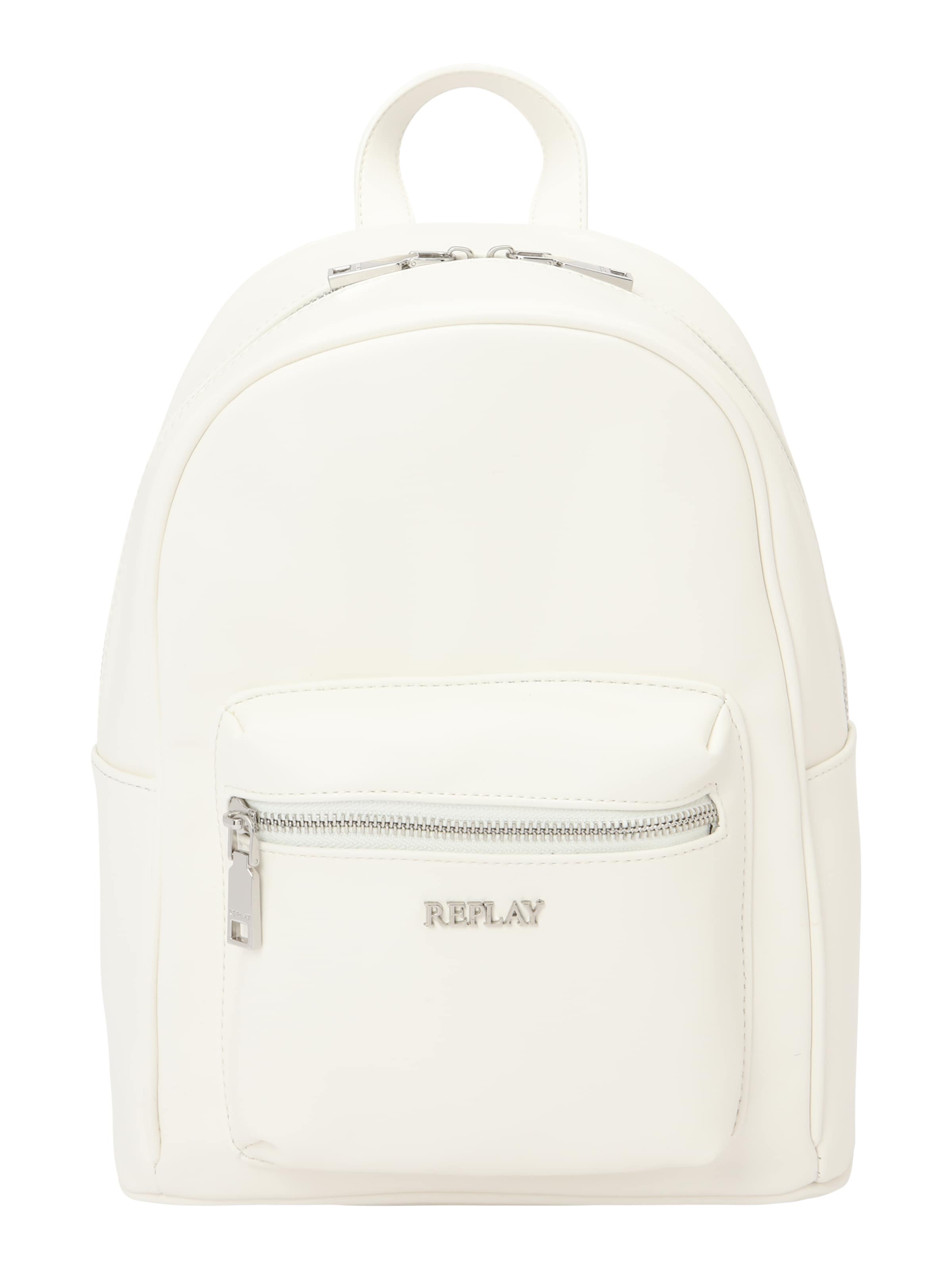 REPLAY Seljakott, värv valge: eest vaates