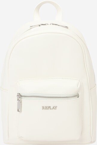 REPLAY Backpack in White: front