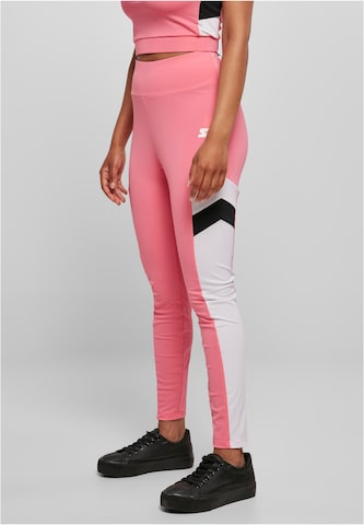 Skinny Pantaloni sportivi di Starter Black Label in rosa