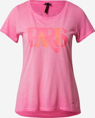Key Largo T-Shirt 'PARIS' in Pink: predná strana