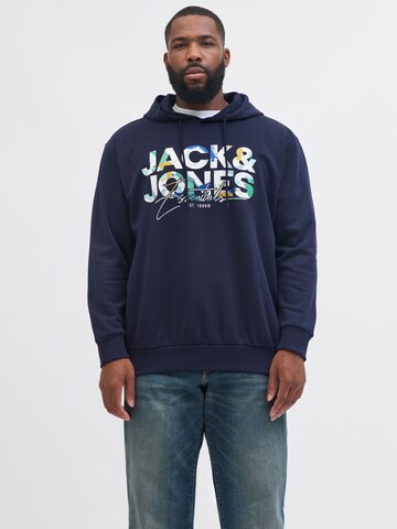 Sweat-shirt JACK & JONES en bleu : devant