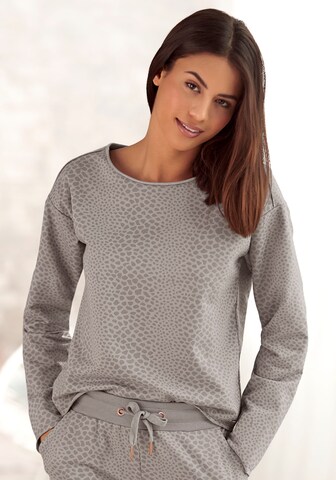 Sweat-shirt LASCANA en gris : devant