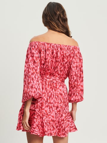 Robe 'TALISHA' Tussah en rose : derrière