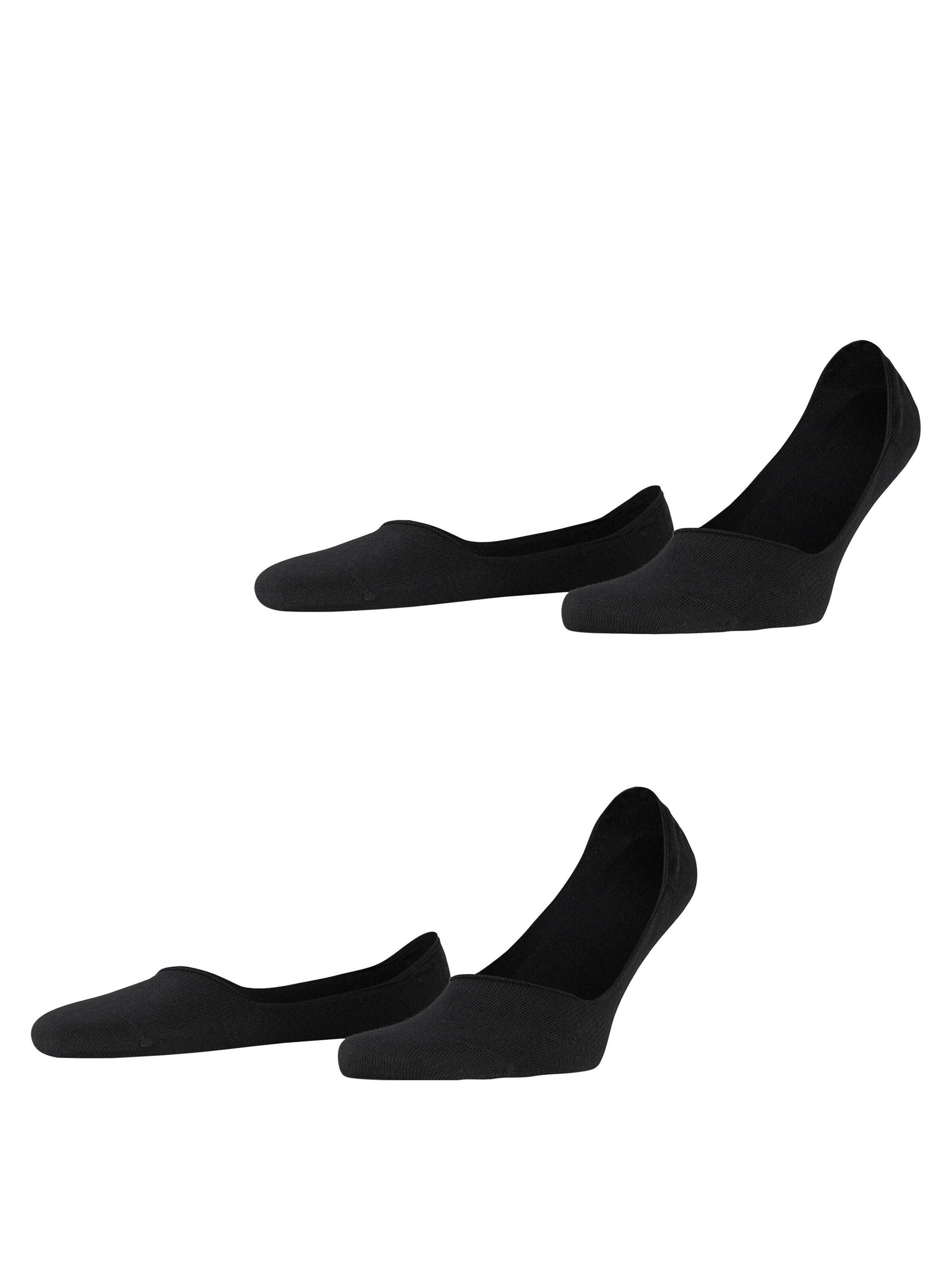 ESPRIT Füßlinge 'Basic Uni 2-Pack'‌‌ in Schwarz: Vorderseite