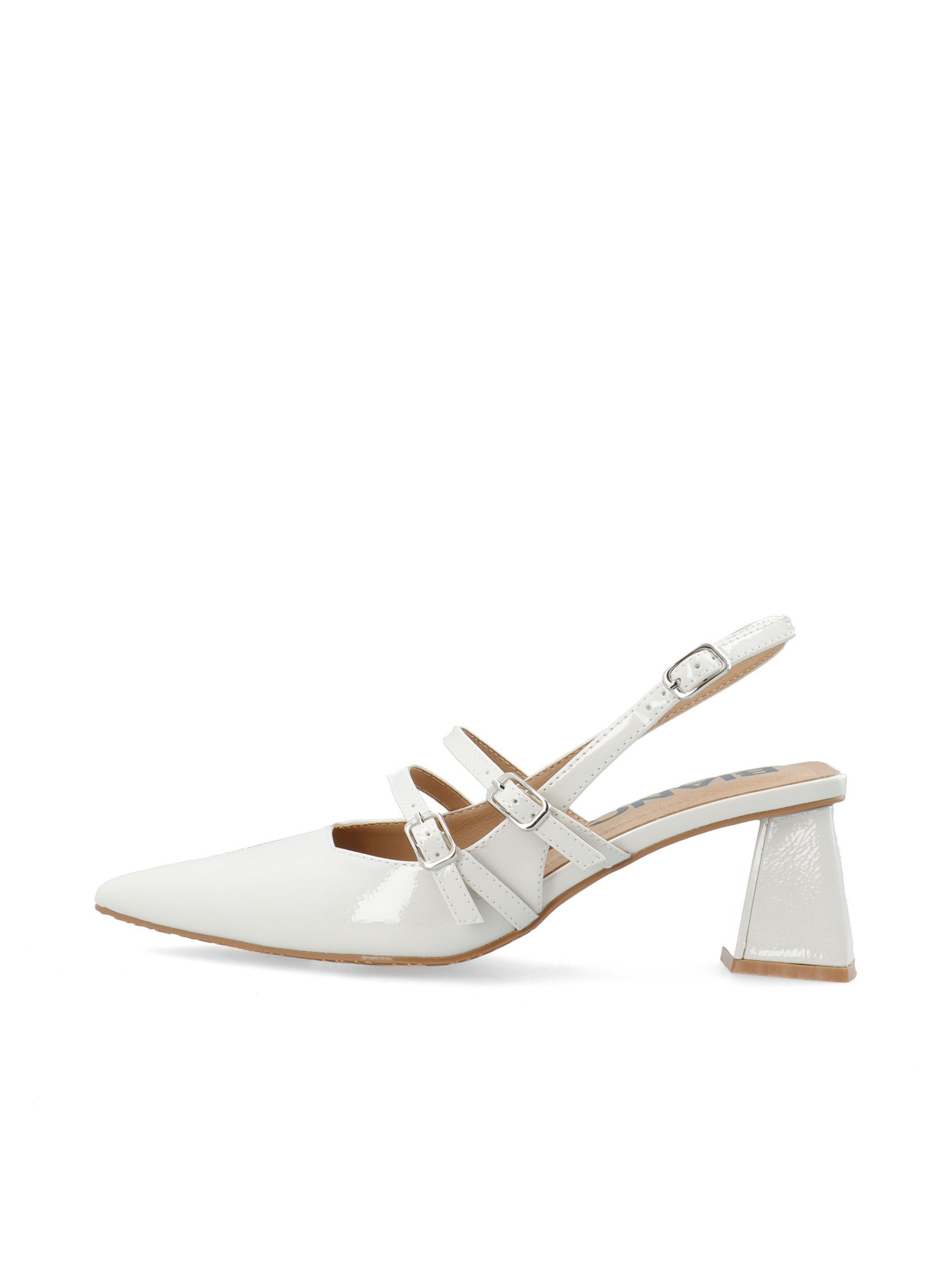Bianco - Zapatos destalonado 'Maralyn' en blanco: frente