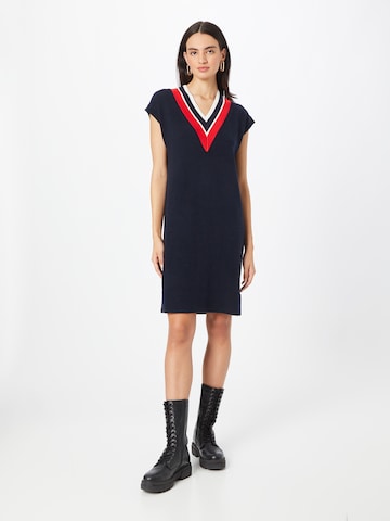 TOMMY HILFIGER Gebreide jurk in Blauw: voorkant