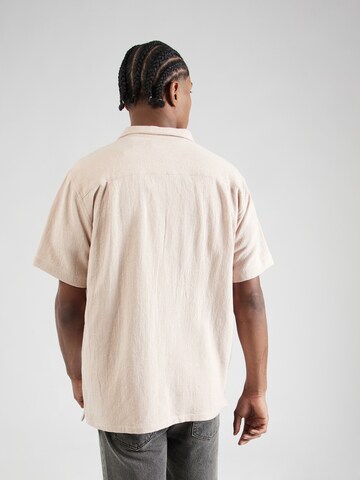 Iriedaily Comfort fit Button Up Shirt 'Sammy Summer' in Beige