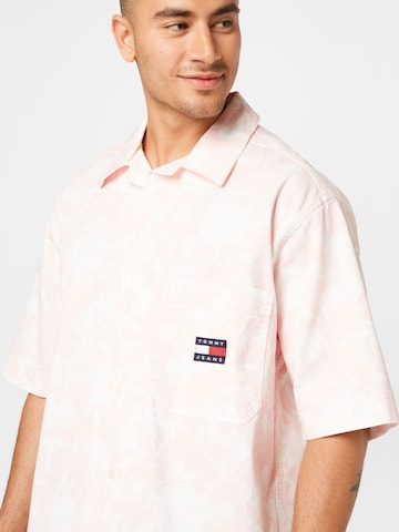 Tommy Jeans - Regular Fit Camisa em rosa