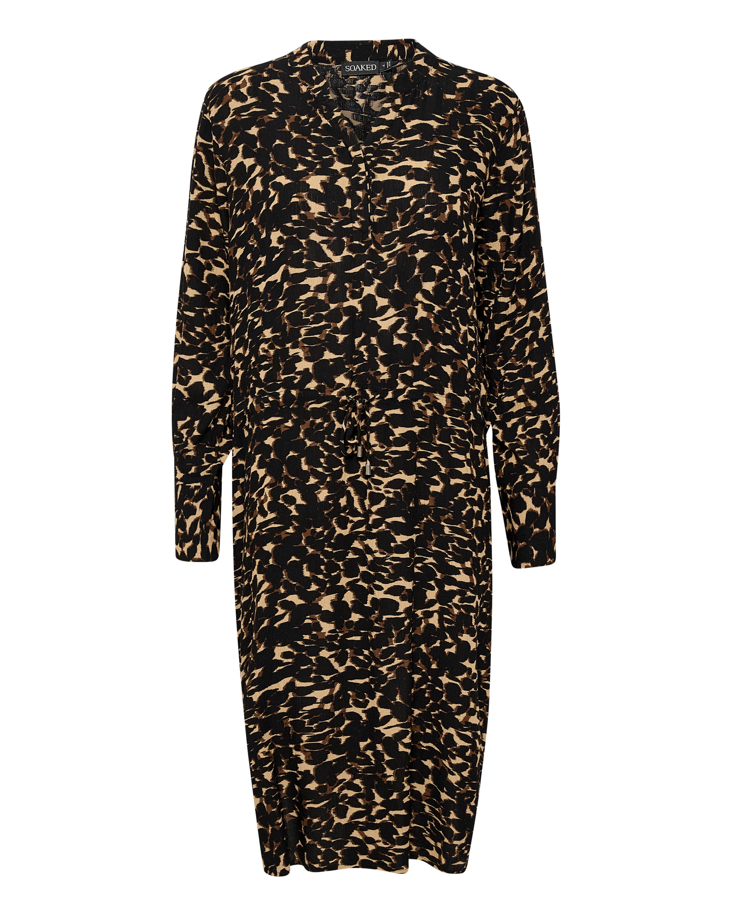 SOAKED IN LUXURYKošulja haljina 'Zaya' - crna boja: prednji dio