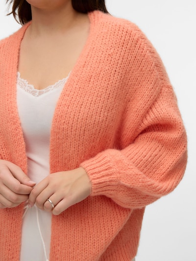 Vero Moda Curve Gebreid vest 'VMCMaybe' in de kleur Abrikoos, Productweergave