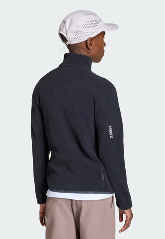 ADIDAS TERREX Athletic fleece jacket 'Kids Multi Full-Zip' in Black