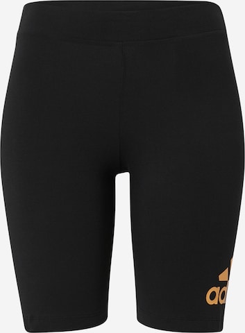 ADIDAS SPORTSWEAR Skinny Workout Pants in Black: front