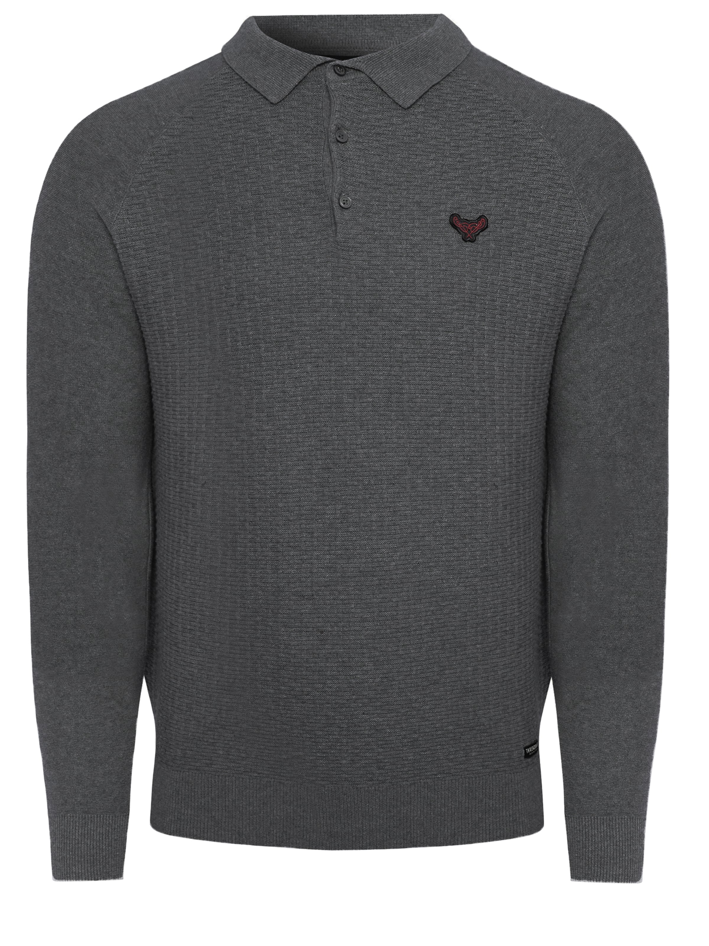 Threadbare Pullover 'Thorton' in Grau: Vorderseite
