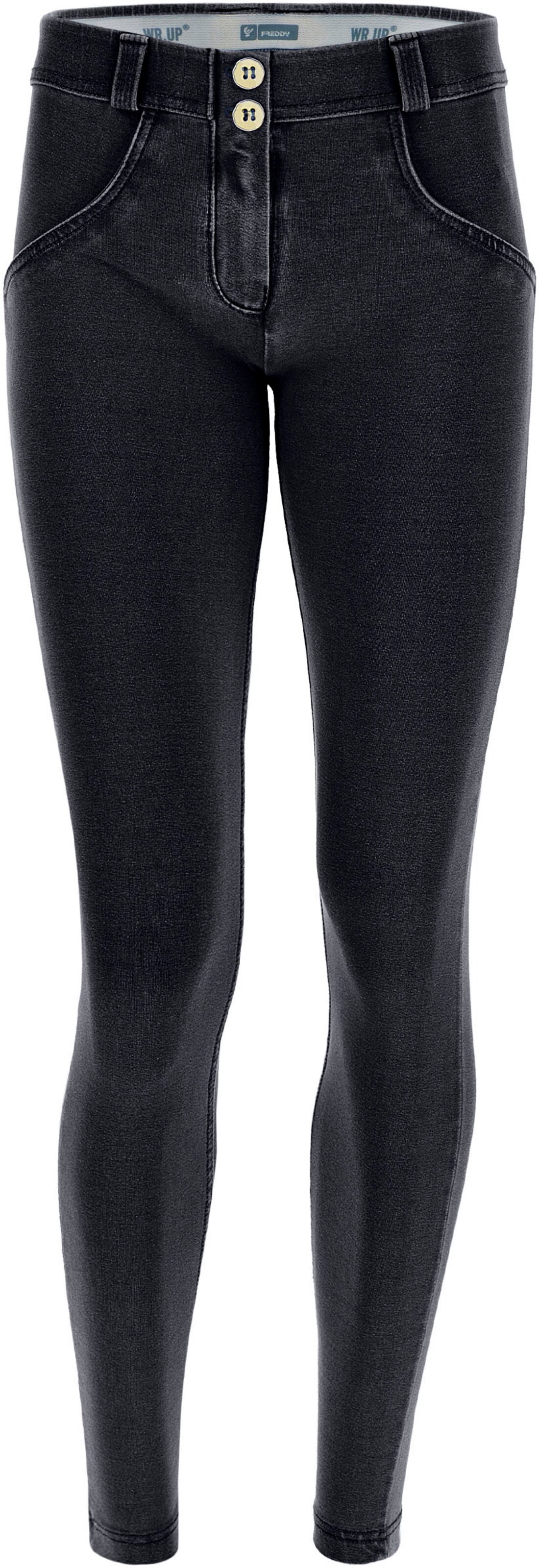 Freddy Skinny Jeggings in Schwarz: Vorderseite