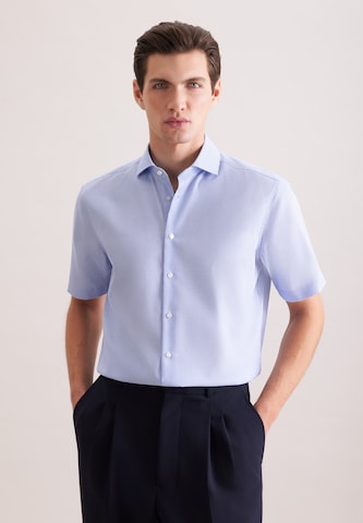 SEIDENSTICKER Regular fit Business shirt in Blue: front
