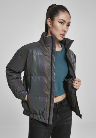 Urban Classics Tussenjas 'Iridescent Reflectiv Puffer Jacket ' in Zilver