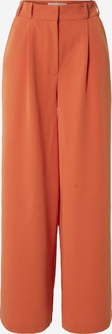 Guido Maria Kretschmer Women Wide leg Pleat-Front Pants 'Jillian' in Orange: front