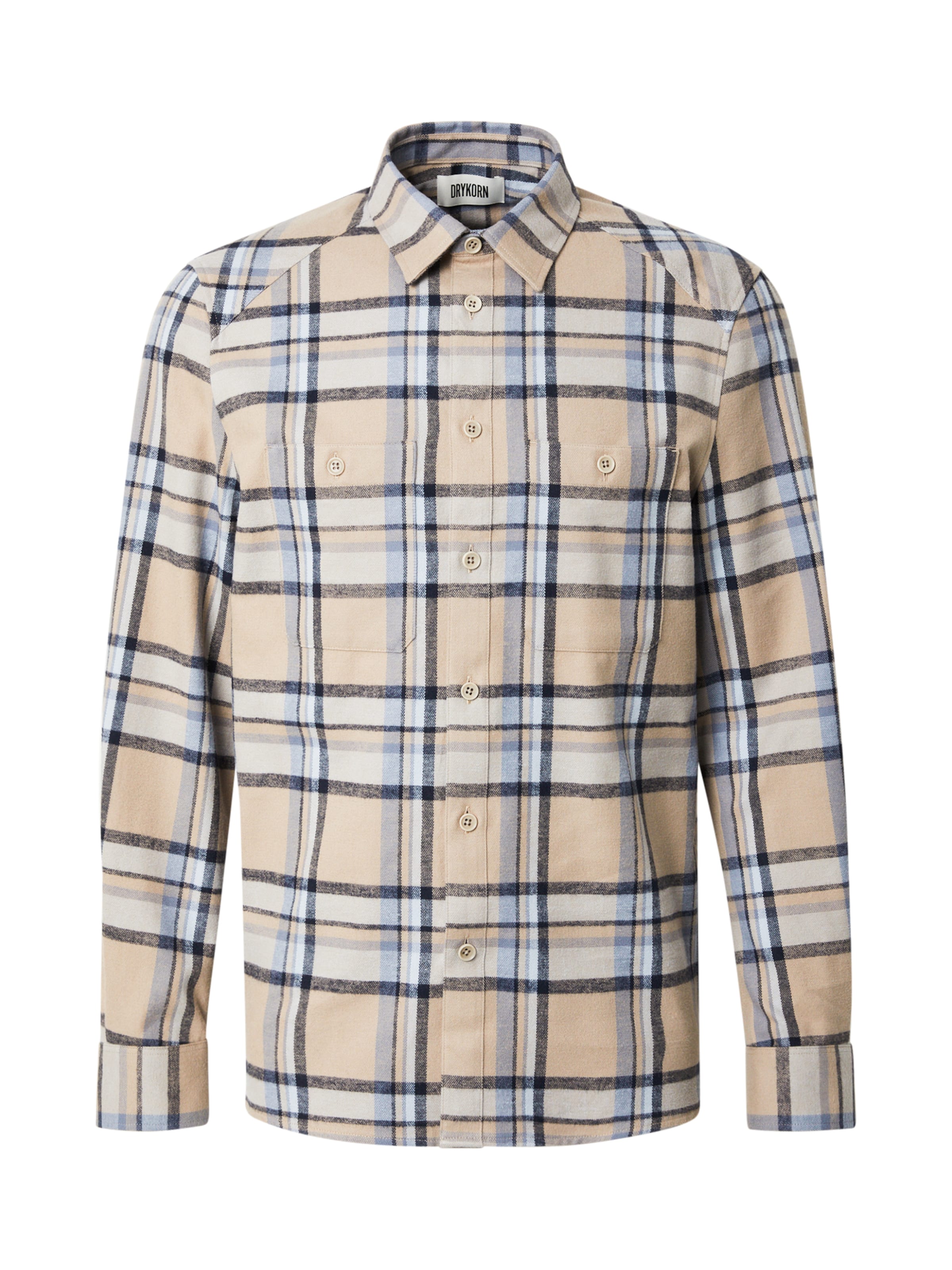 DRYKORN - Ajuste regular Camisa 'NOWEN' en beige: frente