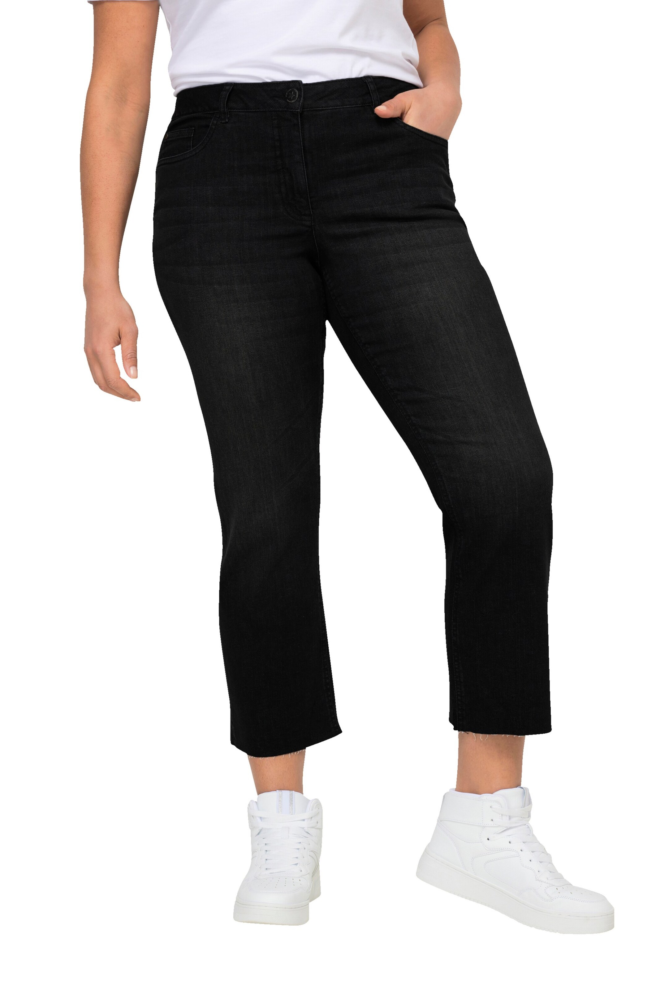 Angel of Style Flared Jeans in Zwart