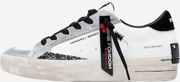 Baskets basses Crime London en blanc : devant