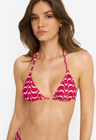 LSCN by LASCANA Треугольник Верх бикини в Ярко-розовый: спереди