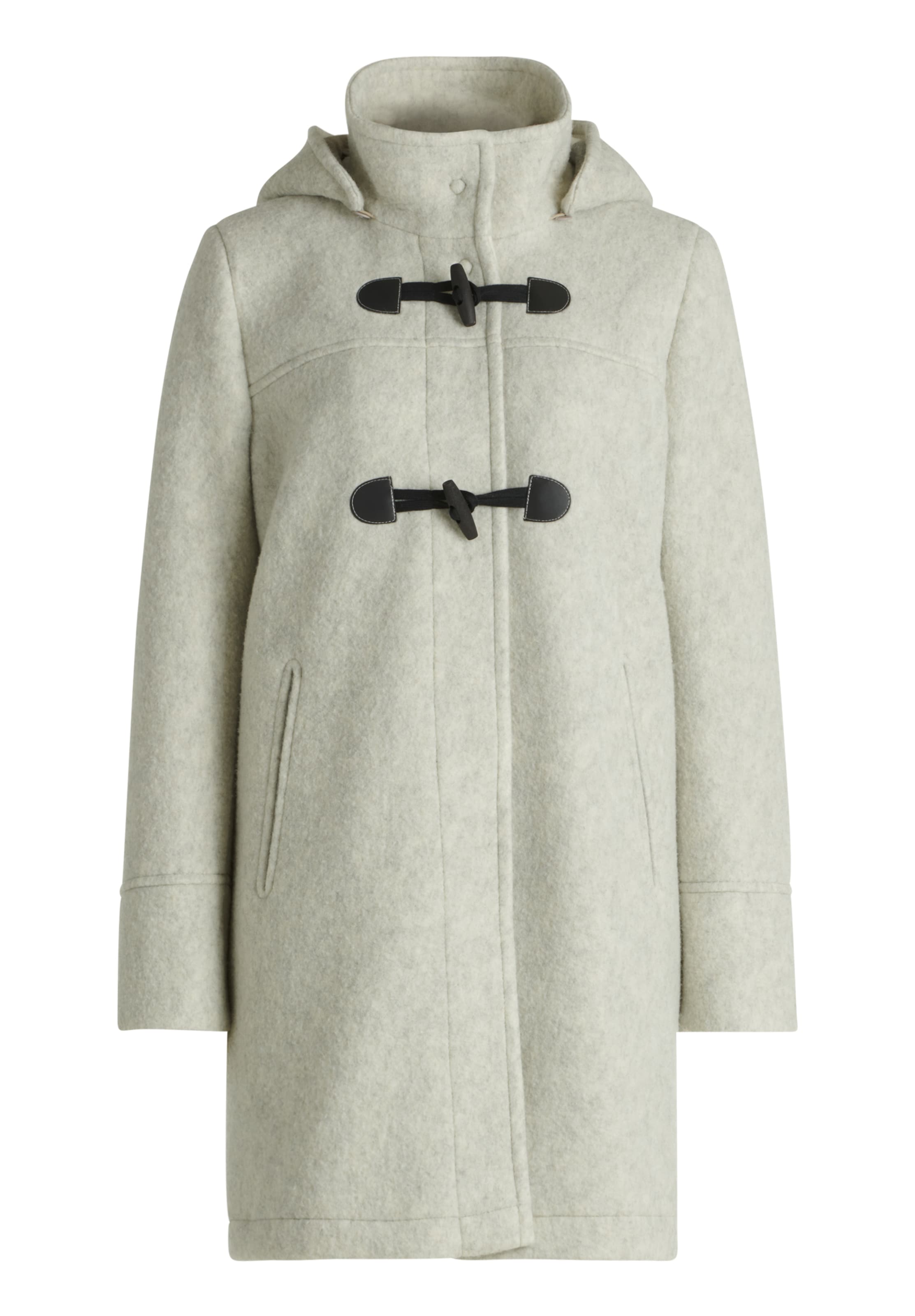 Amber & June Between-seasons coat in Grey: front