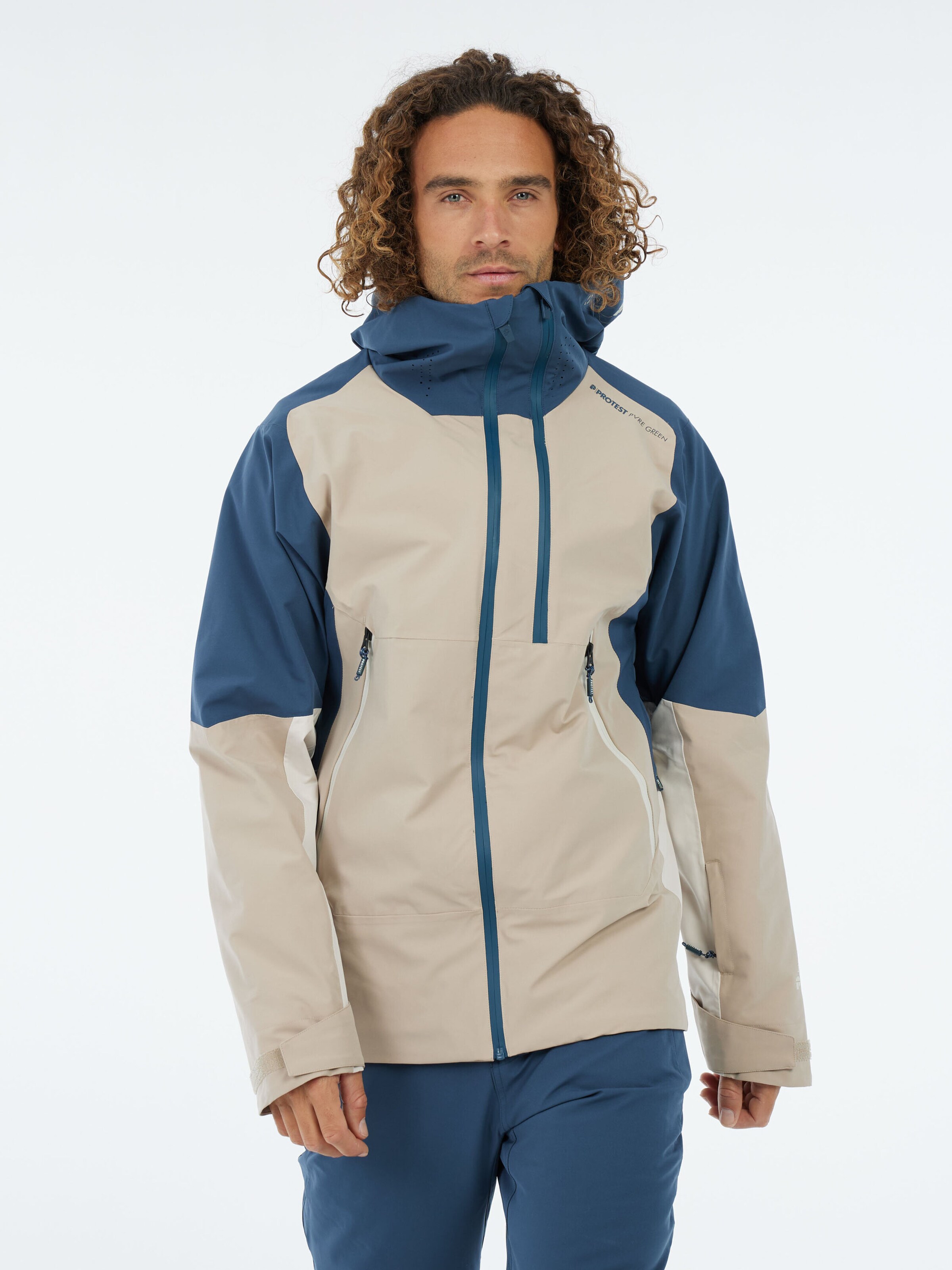 PROTEST Sportjacke 'PRTThrow'‌‌‌‌‌ in Blau: Vorderseite