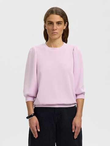 SELECTED Sweatshirt in Purple: front