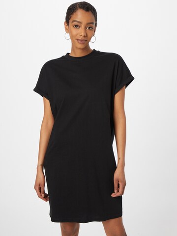 Urban Classics Dress in Black: front