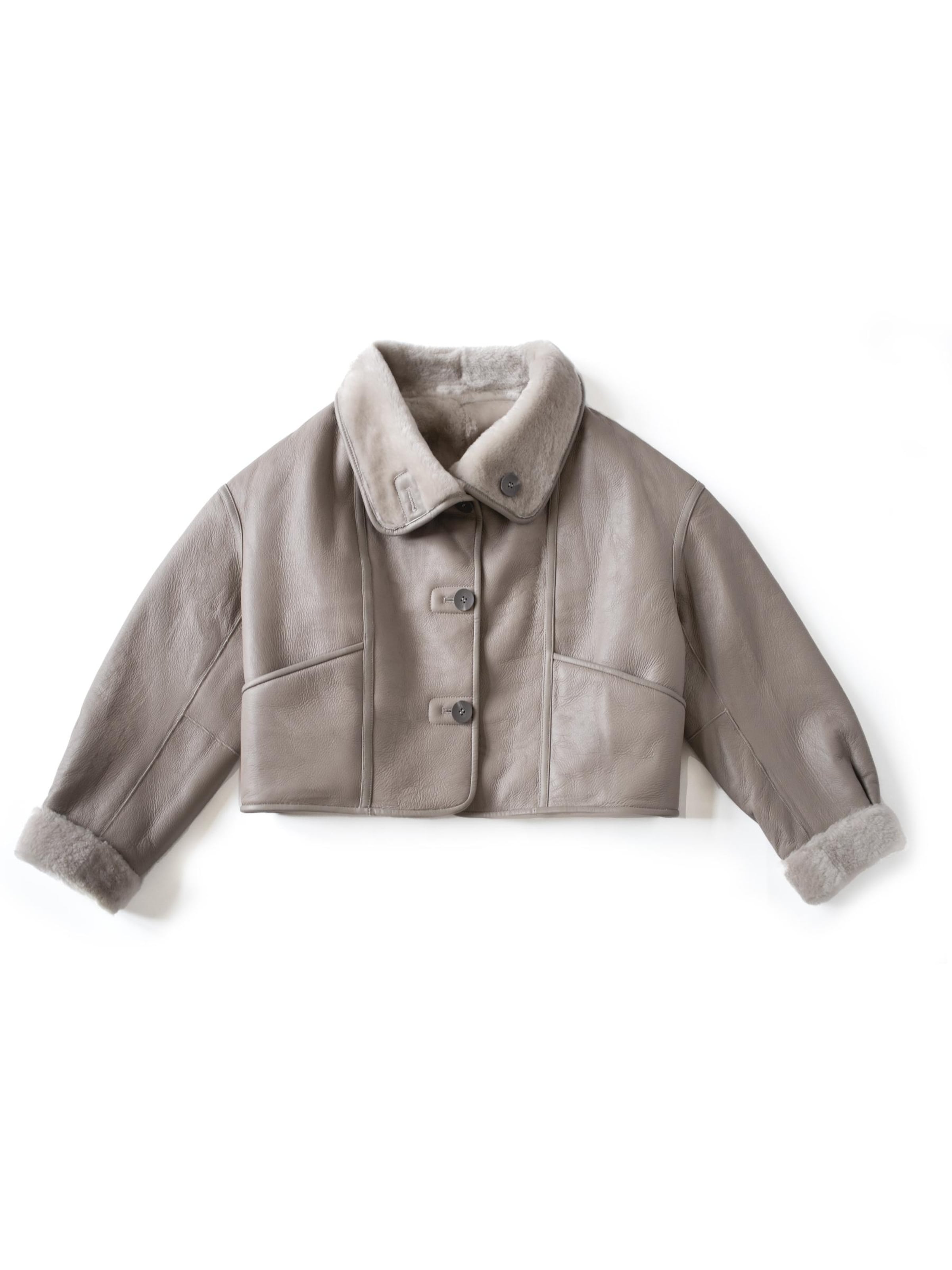 Just things we like - Chaqueta de invierno 'CHO Reversible Shearling Jacket' en beige: frente