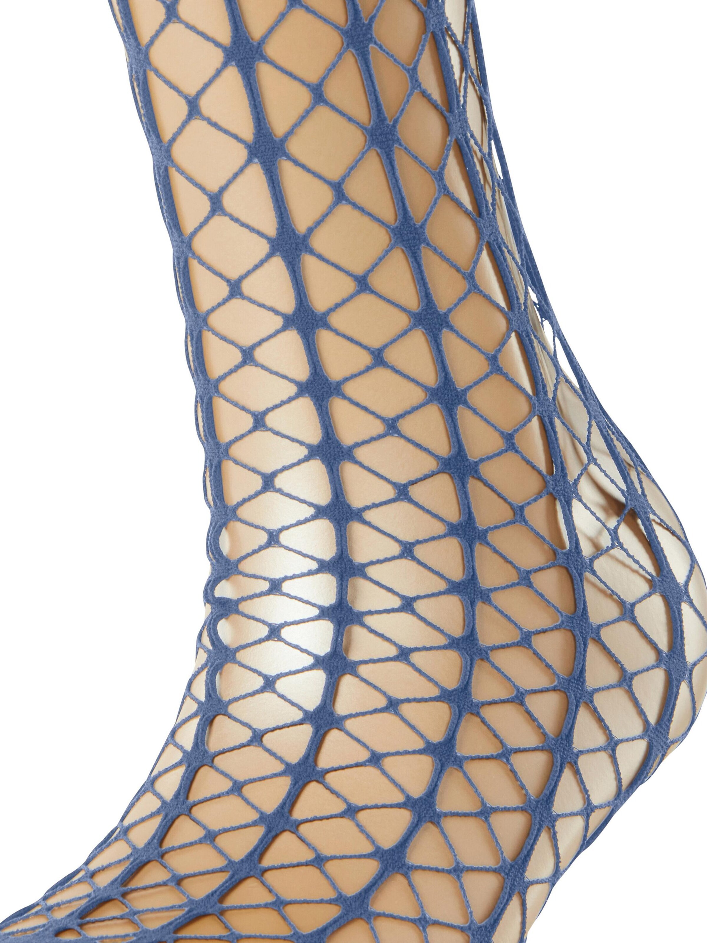 FALKE Overknee Strümpfe 'Paradise Net'‌‌‌‌‌‌ in Blau