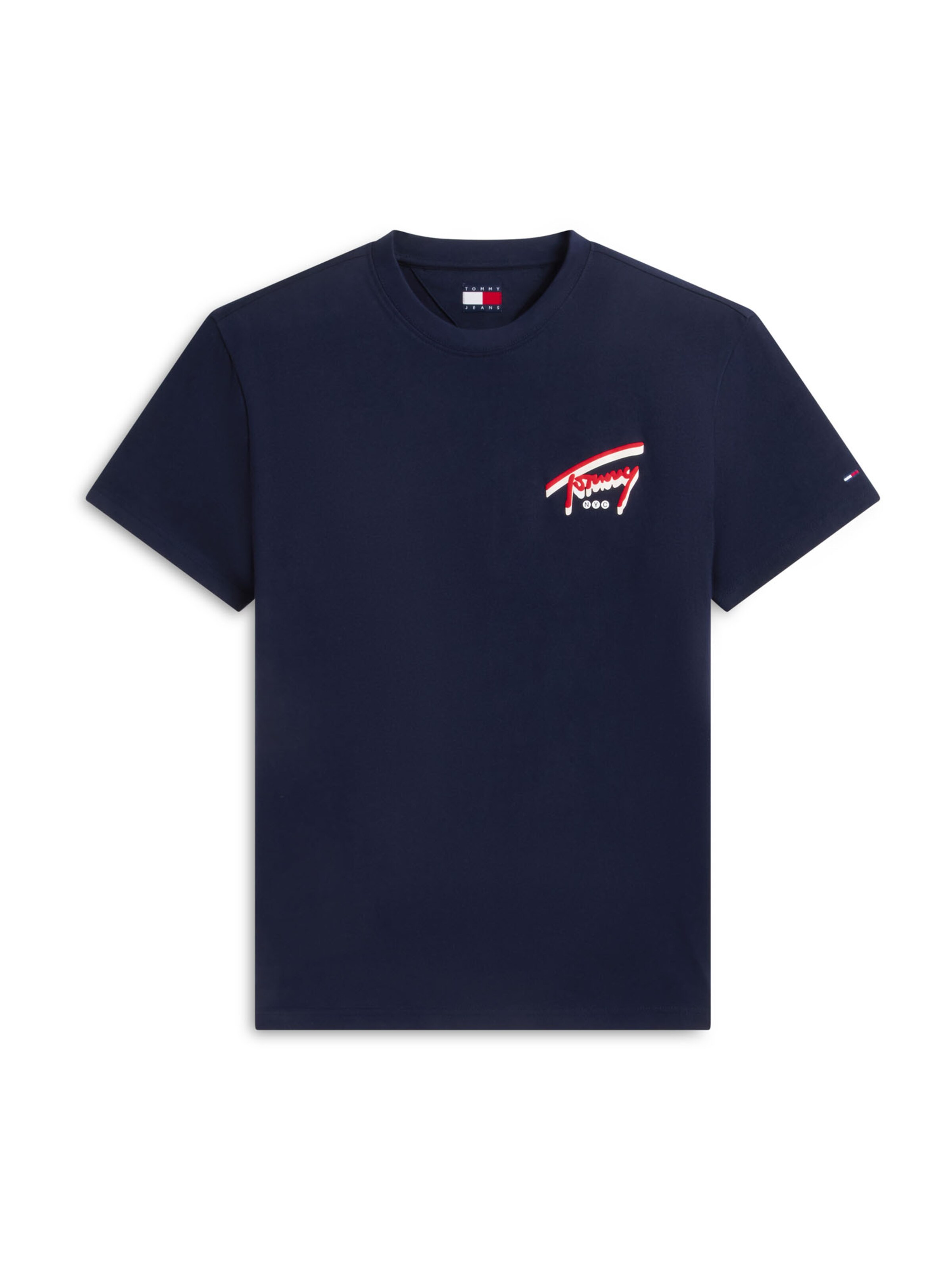 zils Tommy Jeans T-Krekls: no priekšpuses