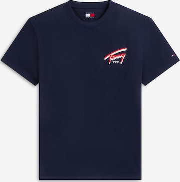 zils Tommy Jeans T-Krekls: no priekšpuses