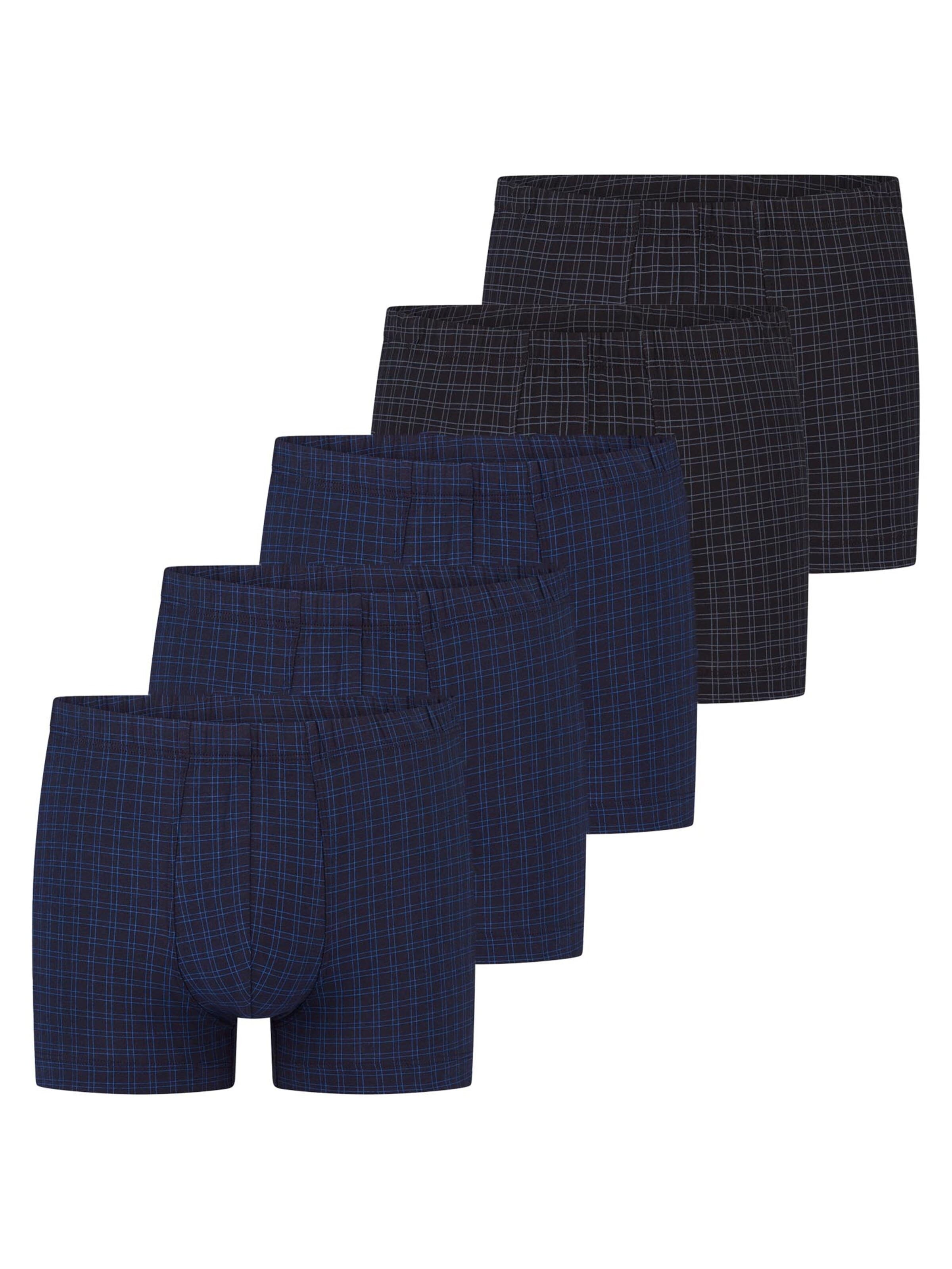 SCHIESSER Boxer shorts 'Cotton Casual Cotton' in Blue: front