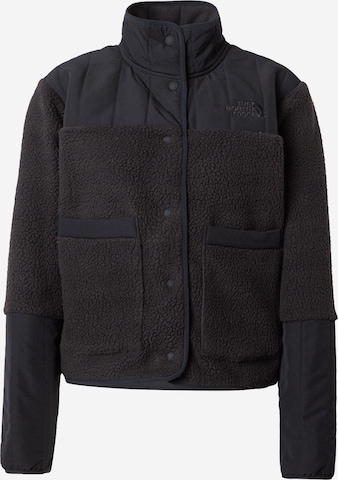 THE NORTH FACE Fleece Jacket 'Cragmont' in Black: front