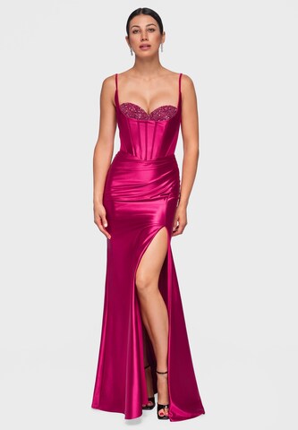Ombre Evening dress in Pink: front