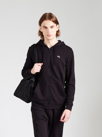PUMA Sweatjakke 'Essentials Elevated' i sort: forside