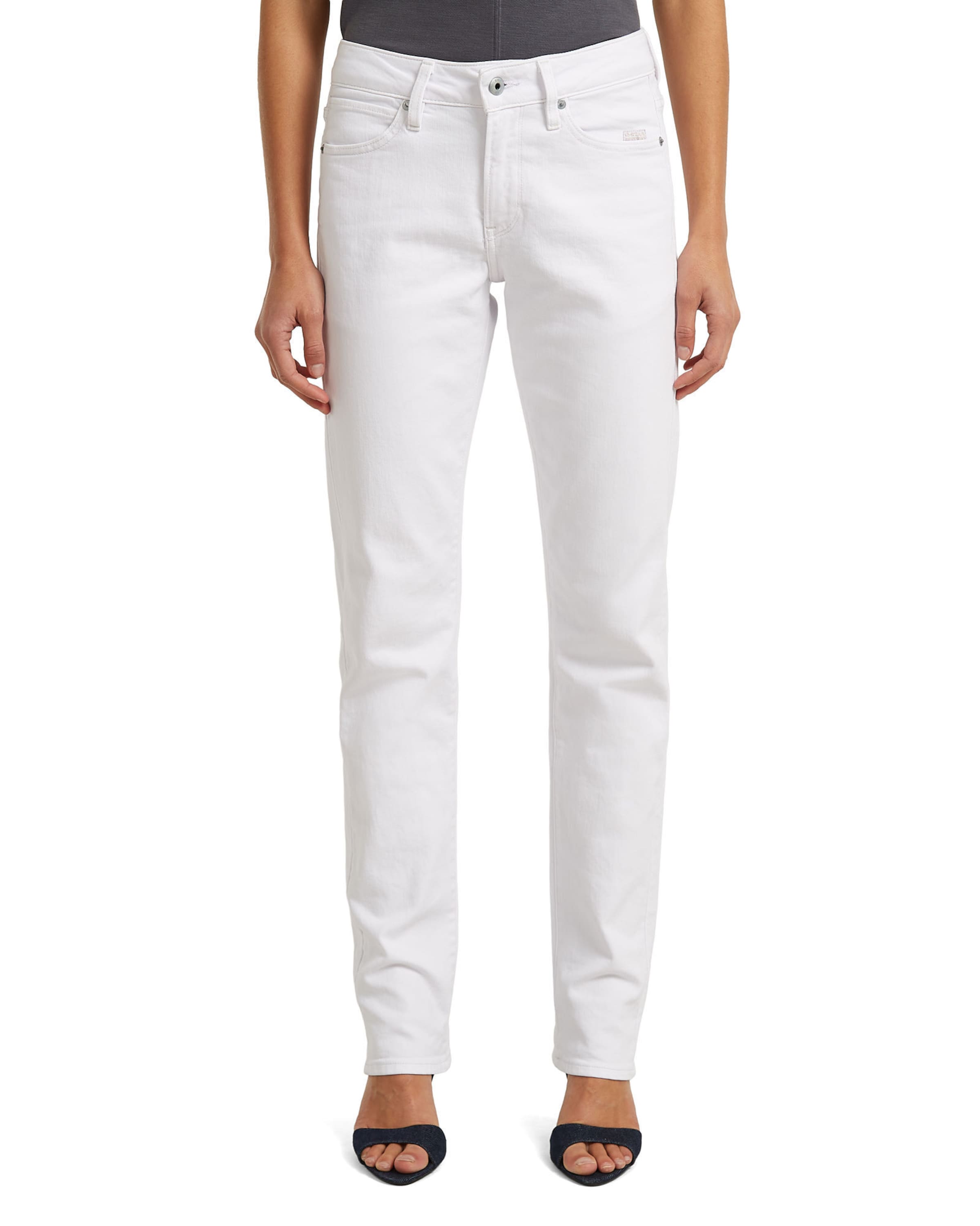 G-STAR Regular Jeans 'G-STAR Slim Straight Jeans' in White: front