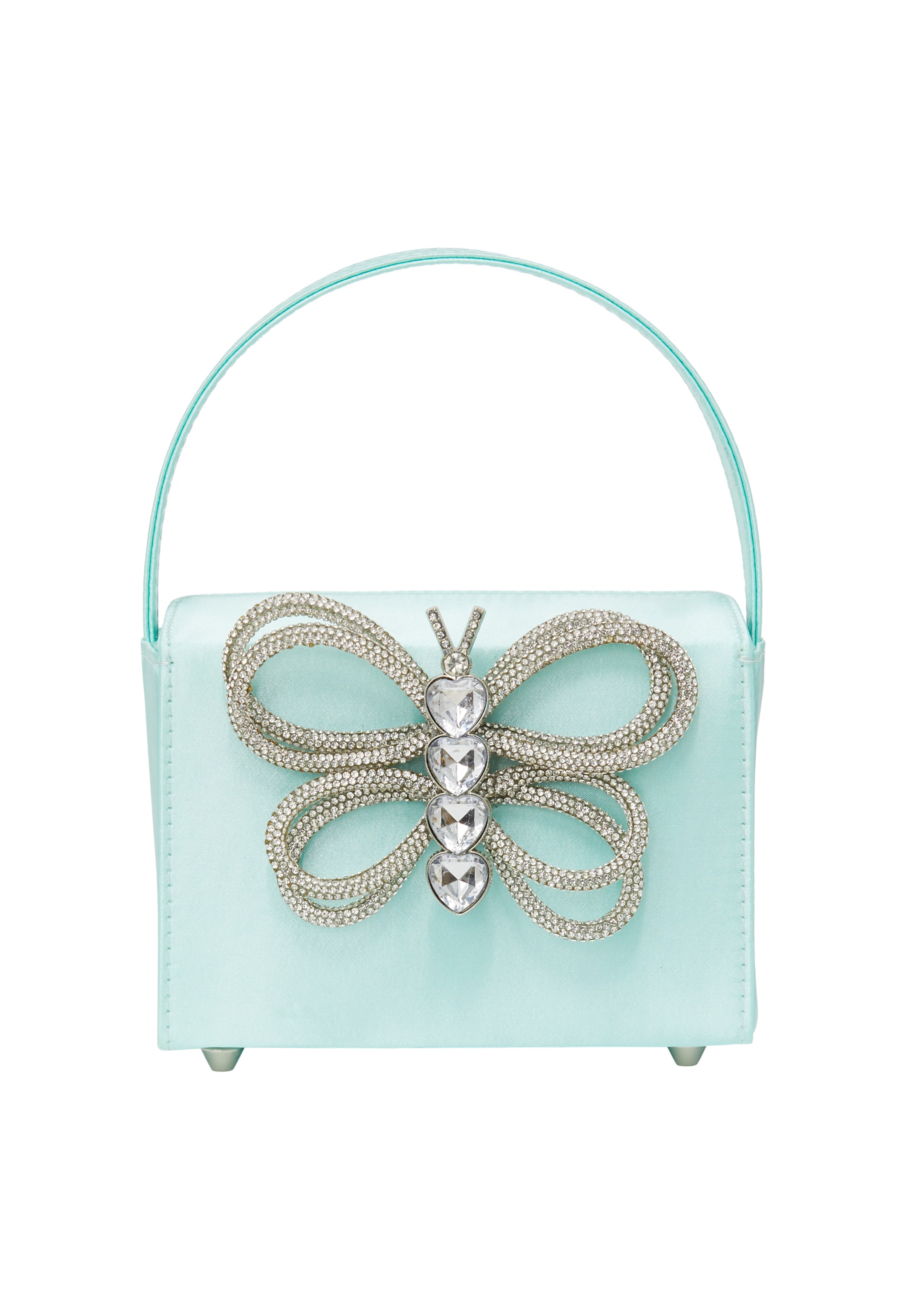 myMo at night Handtas in de kleur Lichtblauw / Zilver, Productweergave