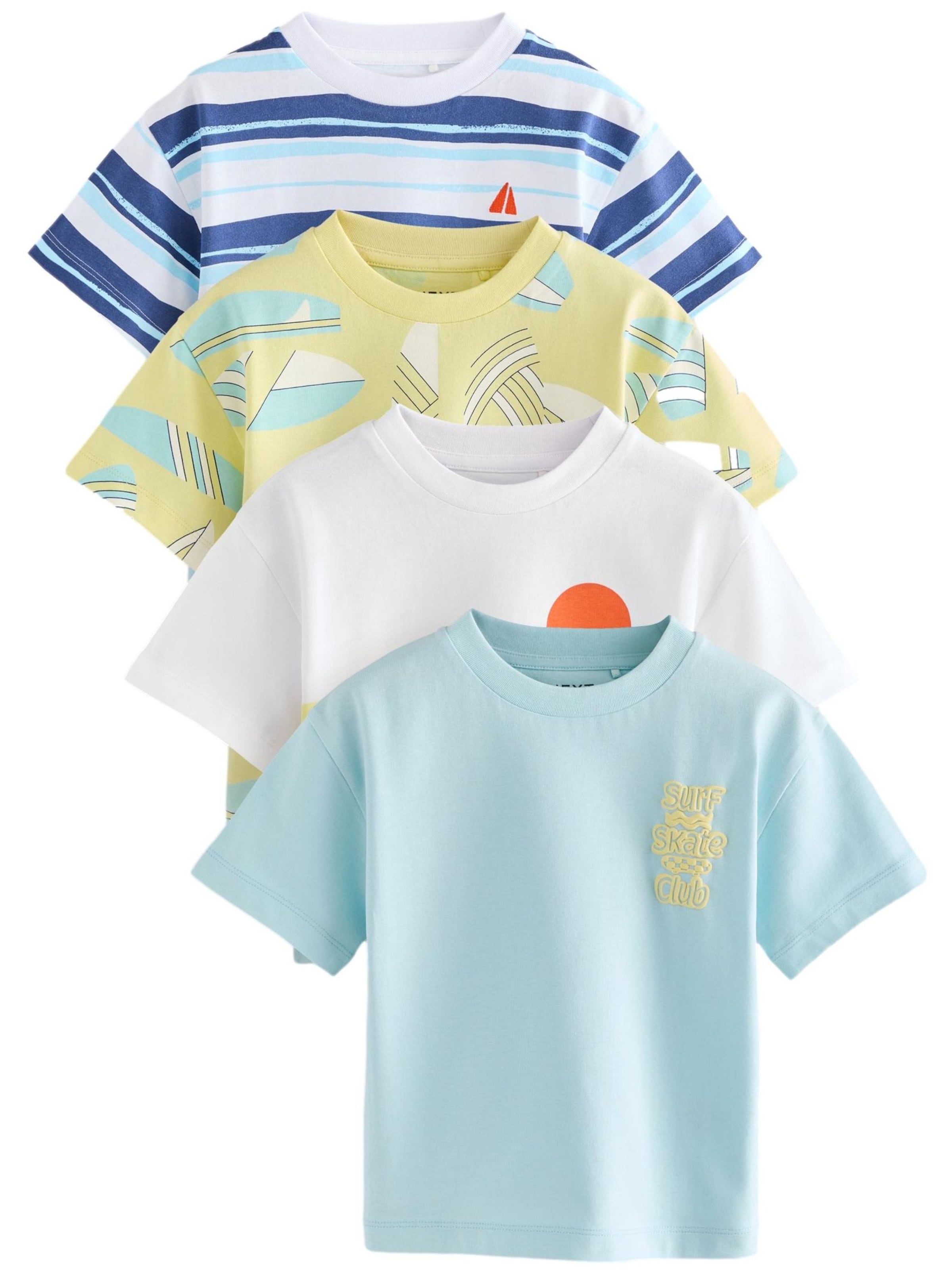 Next T-shirt i blandade färger: framsida