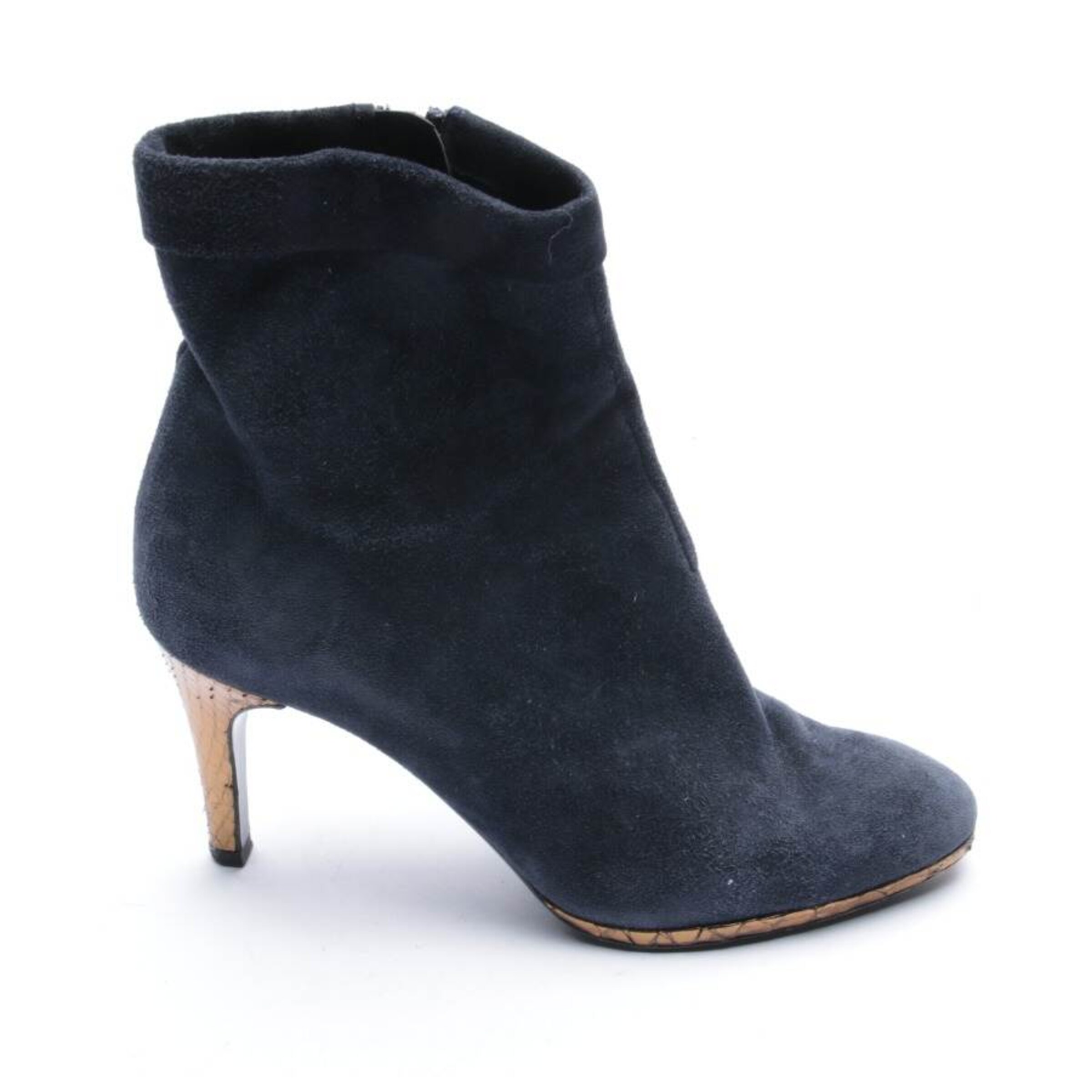 YVES SAINT LAURENT Stiefeletten 35,5 in Blau: Vorderseite