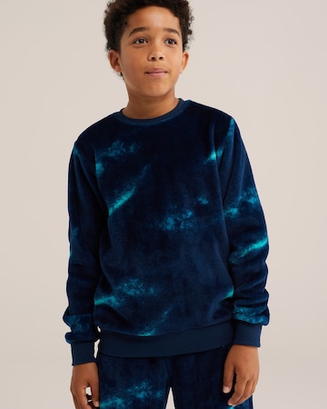 WE Fashion Pidžaama, värv sinine: eest vaates