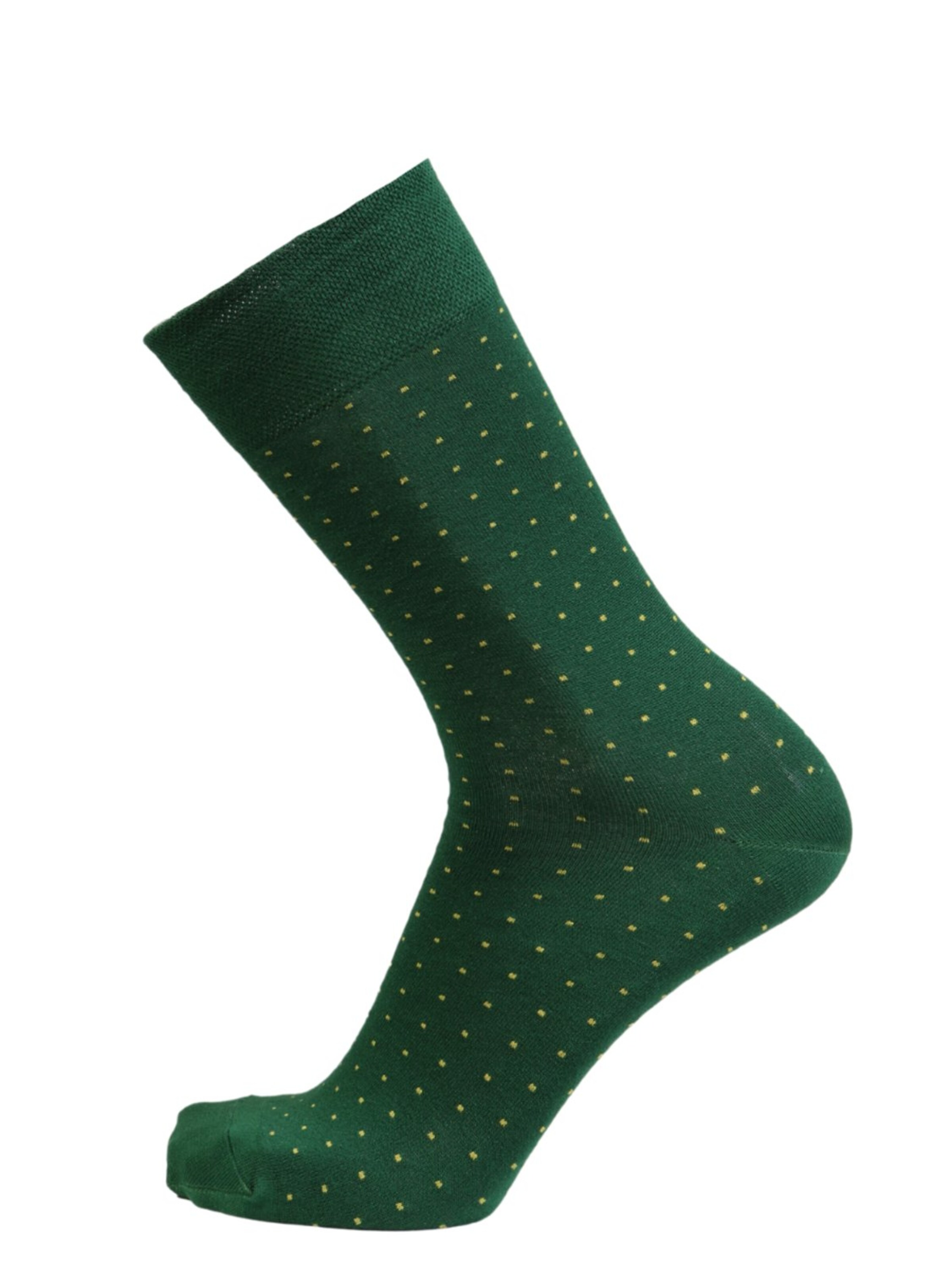 Chaussettes ''MARCO bright blue viscose polka dot socks'' Sokisahtel en vert : devant