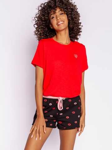 PJ Salvage Pajama pants 'Be Mine' in Black: front