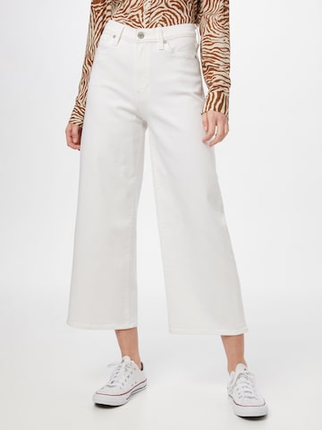 Banana Republic Wide leg Jeans in White: front