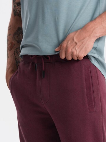 Regular Pantalon Ombre en rouge