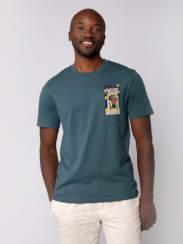 Watapparel Shirt 'Tarot The Emperor' in Blau: Vorderseite