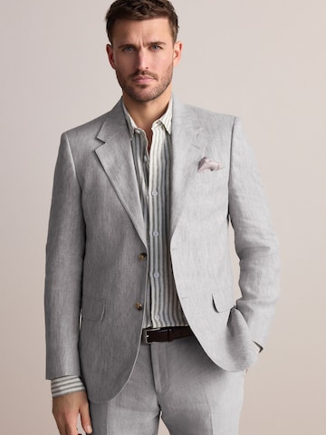 Next Слим Деловой пиджак в Серый: спереди