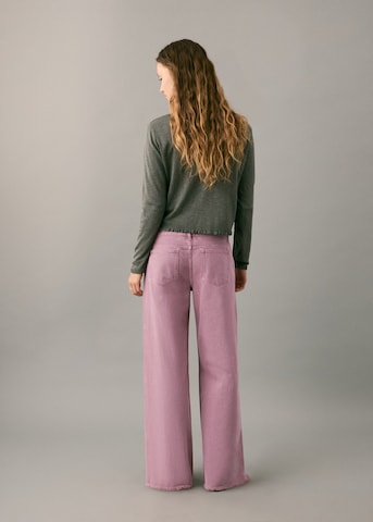 MANGO TEEN Wide Leg Jeans 'Kley' in Pink