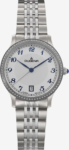 DUGENA Analog Watch in Silver: front